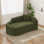 Chaise de salle à manger rembourrée avec coussin en chenille et chaises de lecture moelleuses pour bureau, salon, chambre à coucher, détente