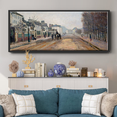 The Boulevard of Heloise in Argenteuil, 1872- Framed Canvas