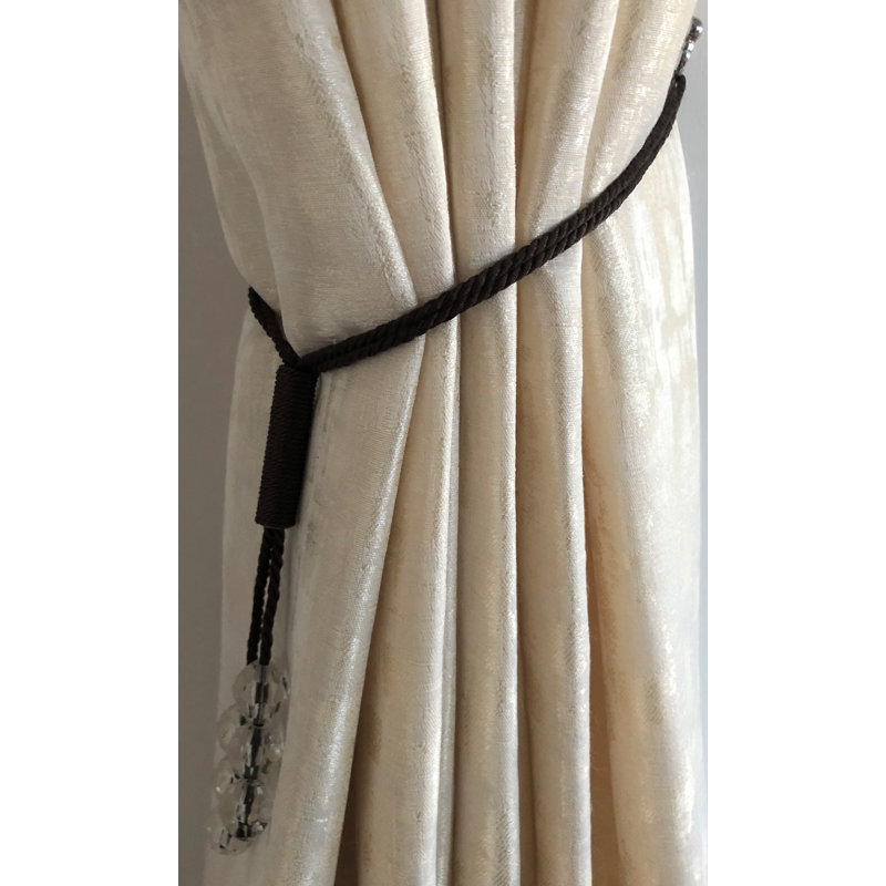 Laszlo 2cm Curtain Holdback/Tieback, Chocolate