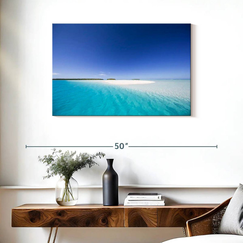 Gillard Turquoise, Îles Cook, plage, H 24 po x l 36 po