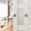Porte de placard coulissante en verre - Design moderne 1 verre givré avec quincaillerie-102756376