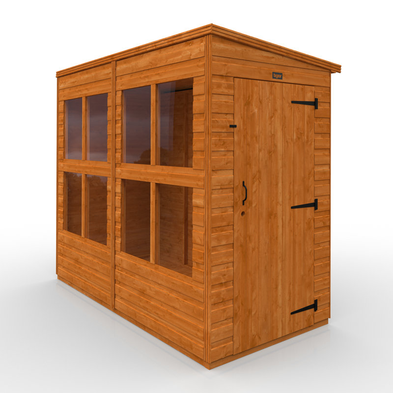 8x4w TigerFlex Shiplap Pent Sunroom