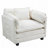Boucle Fabric Club Chair Armchair with Ottoman-613019566