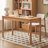 Burlywood Rectangular Solid Wood desks-107362586
