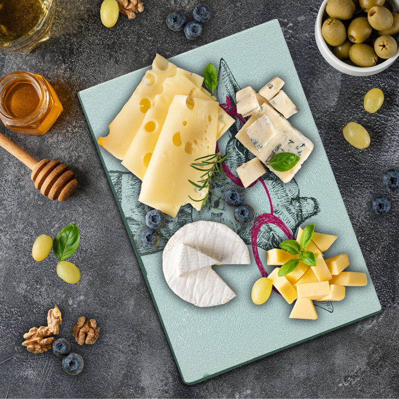 Planche à découper en verre trempé Ambesonne