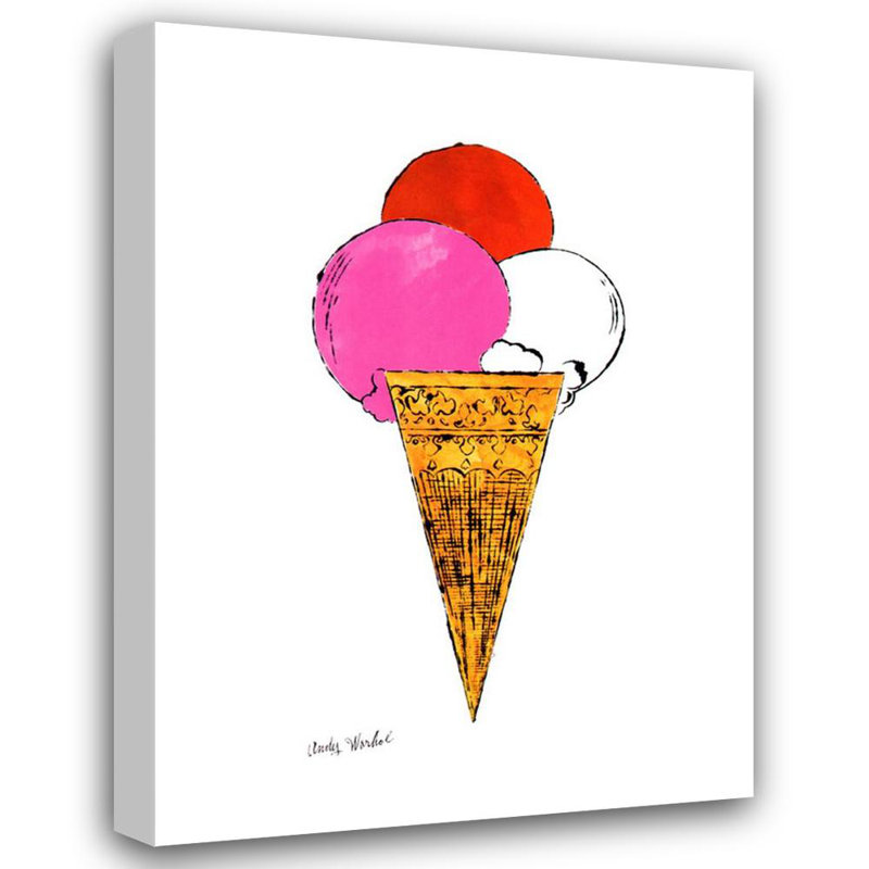 Ice Cream Dessert, c. 1959 (red, pink, and white), H 24 po x l 17 po