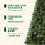 Arbre artificiel de 6 pi avec 490 pointes, support à 4 pieds, pour un décor de fête intérieur personnalisé dans un dortoir, installation manuelle classique, dortoir idéal pour Noël