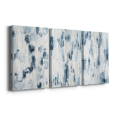 Sea Silk I  -Custom Wrapped Gallery Canvas - 3 Pieces