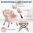 Lazy Chair with Ottoman, Comfortable Reading Chairs with Foldable Footrest for Living Bedroom with Armrests & a Side Pocket-2114092842