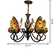 Stained Glass Chandelier Light With Butterfly Shaped 27“