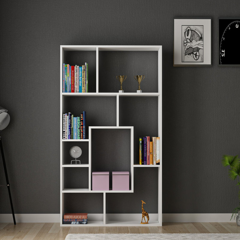 Bibliothèque géométrique H 63 "x l 35,4"
