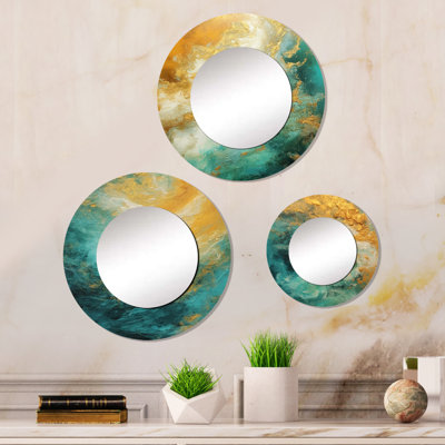 Fai Metal Round Mirror