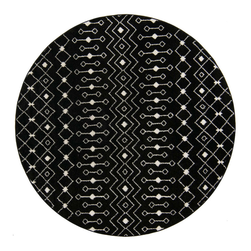 Somerville Geometric Indoor Rug, Round 7'10"