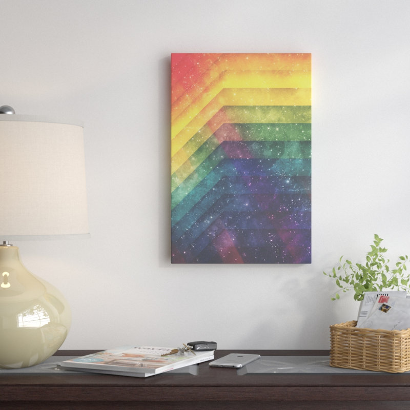 «Time and Space», impression sur toile tendue, H 12 po x l 8 po x P 0,75 po, Pas de tapis, Toile tendue