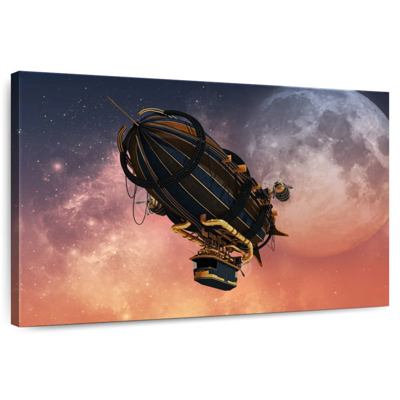 Mehar Steampunk Zeppelin, 32" H x 48" W