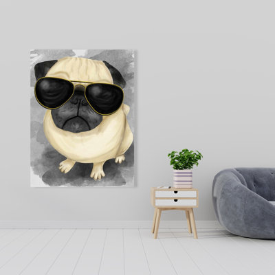 Carlin avec style - Toile illustrative pour enfants | Décoration intérieure