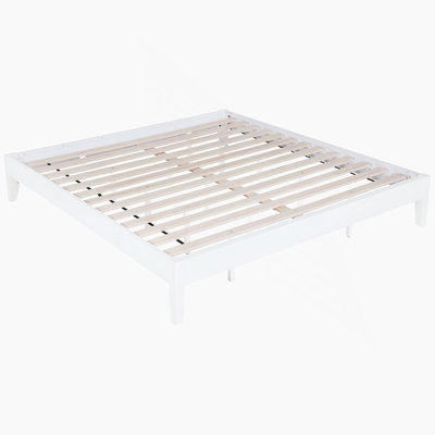 Universal Platform Bed For California King Size, Ideal For Creating A Comfortable And Stylish Bedroom Ensemble With Versatile Design.