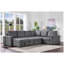 Upholstered Reclining U-Shaped Sectional Reversible