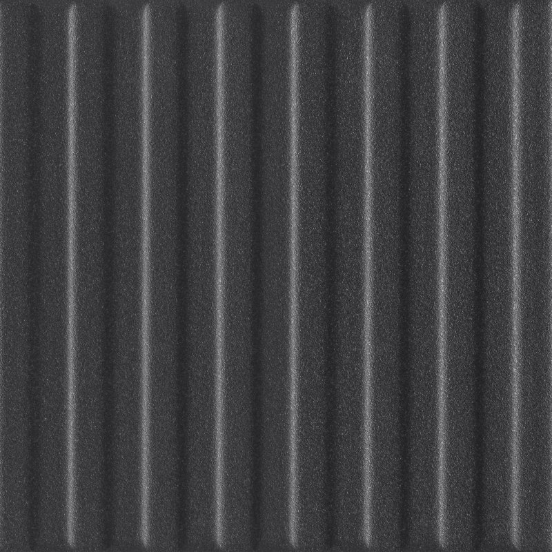Form Line 6" X 6" Ceramic Wall Tile, Black
