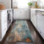 Tapis bleu sarcelle lavable à la machine intérieur / extérieur Xhevrie-179396582