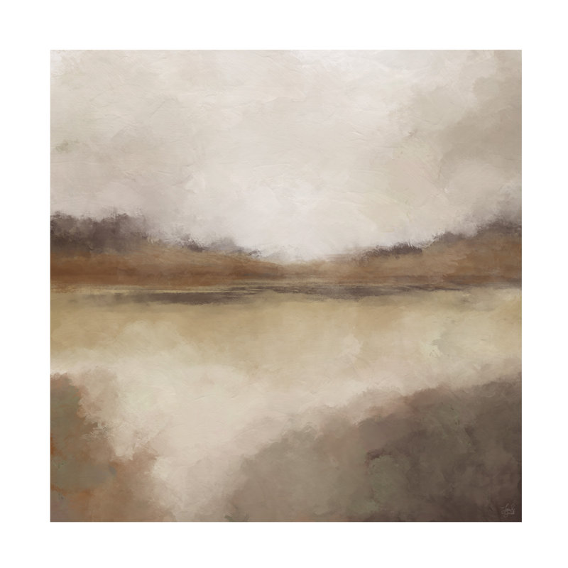 Line And Brush My View Dreams Canvas Art, 14" H x 14" W