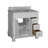 Flo 36'' Single Bathroom Vanity with Carrara Marble Top-2049771067-2049771071