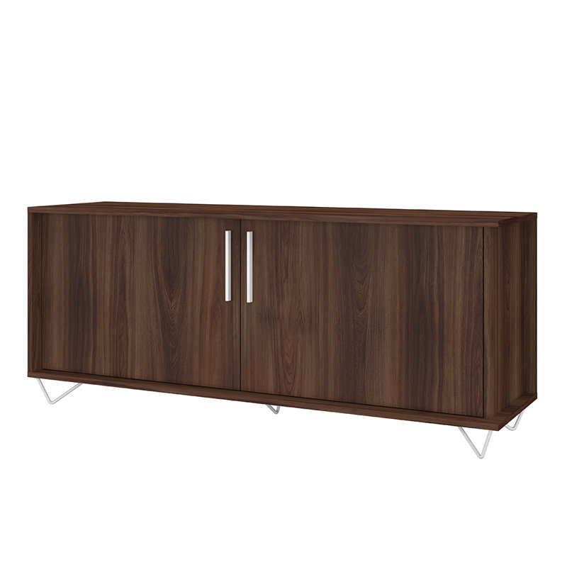 Saro Unfinished TV Stand for TVs up to 70", Oak