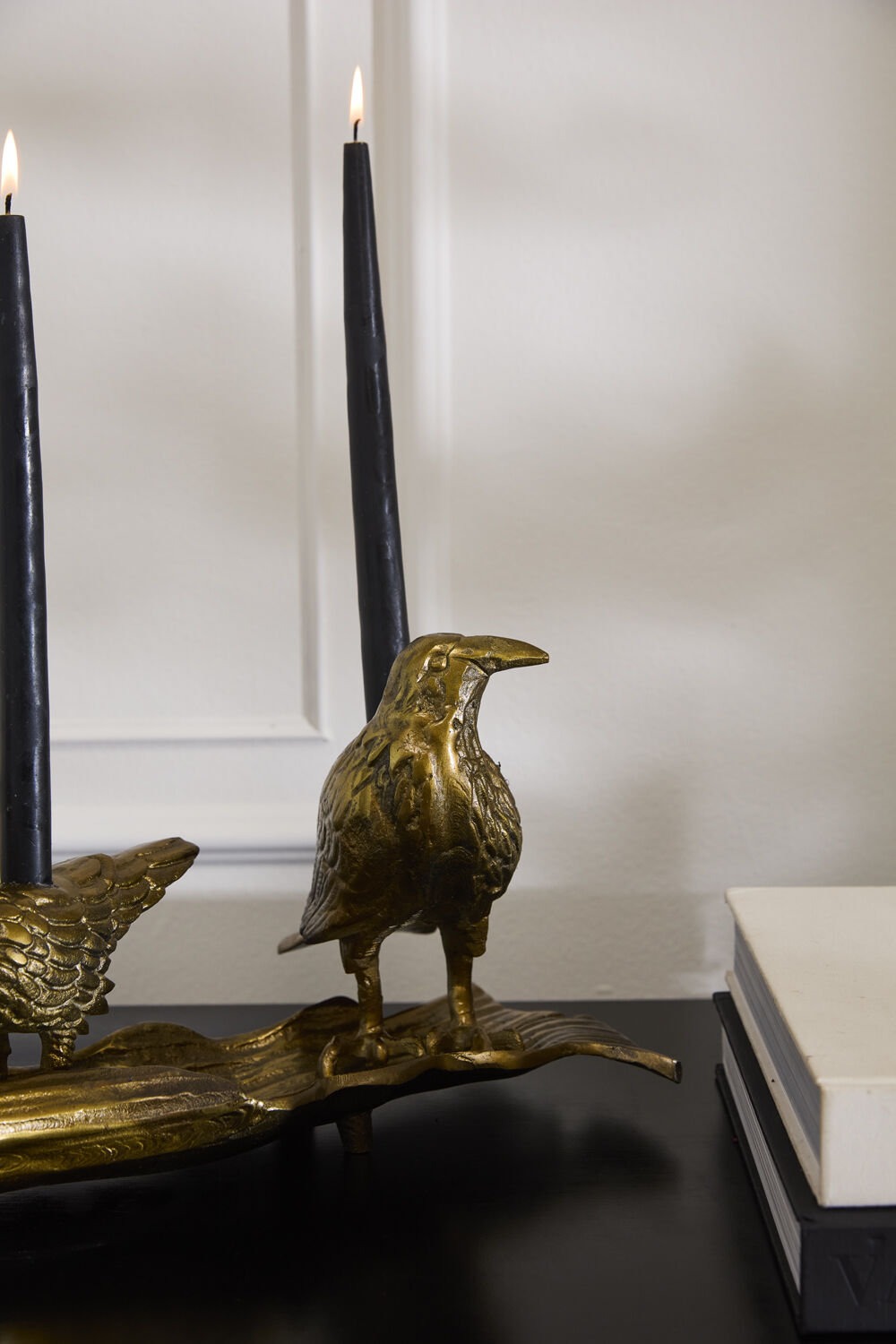 Three Ravens Candleholder 21.5"x 8"x 8.5"