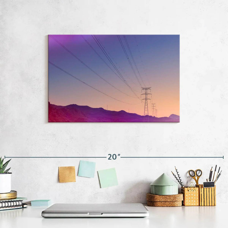 Lilie Power Lines, 8" H x 12" W
