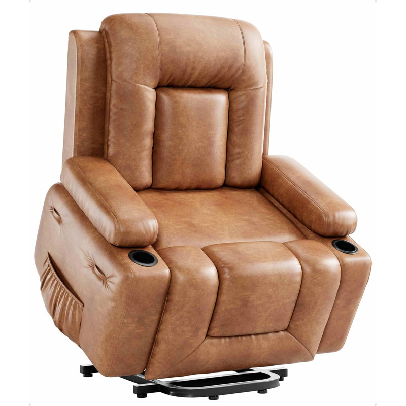 Power Lift Recliner Chair with Massage and Heat, Massage Chair Adjustable Reclining Chair with Side Pockets/USB Port for Elderly for Living Room