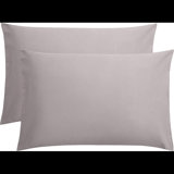 Microfiber Pillow Cases Queen Size Set Of 2, Soft Pillowcases With Envelope Closure, Wrinkle Resistant Pillow Covers, 20X30, Pink