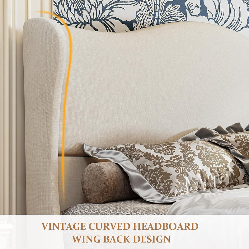 Clairemarie Upholstered Platform Bed