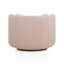 Fauteuil d'appoint pivotant en chenille rose Nura Blush-119928777