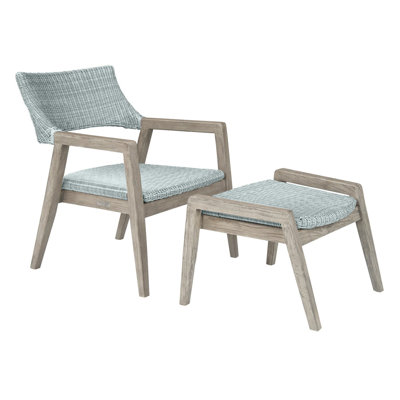 Spencer Outdoor Teak Ottoman