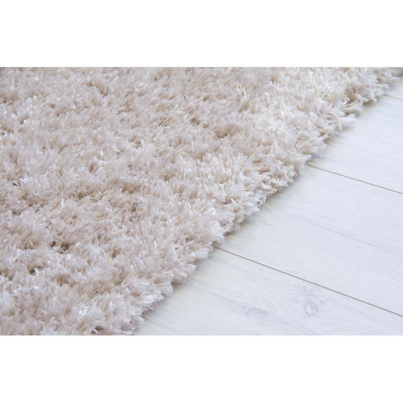 Russ Solid Colour Shag Area Rug, Rectangular 80 x 150cm