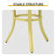 Table d'appoint élégante en métal thermolaqué jaune clair - Silhouette moderne pour les terrasses, balcons et salons