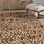 Tapis brun / doré noué à la main Ferrera-1292663557