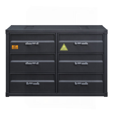 Cargo Gunmetal Finish Dresser