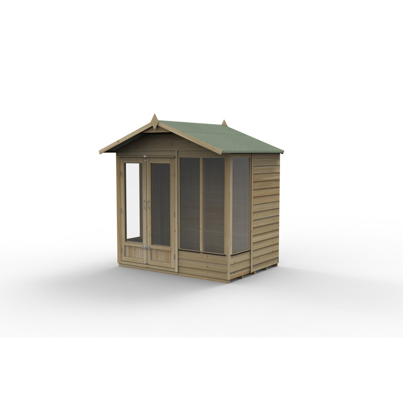 4LIFE Apex Summerhouse 7x5 - Double Door - 4 Window, Yes