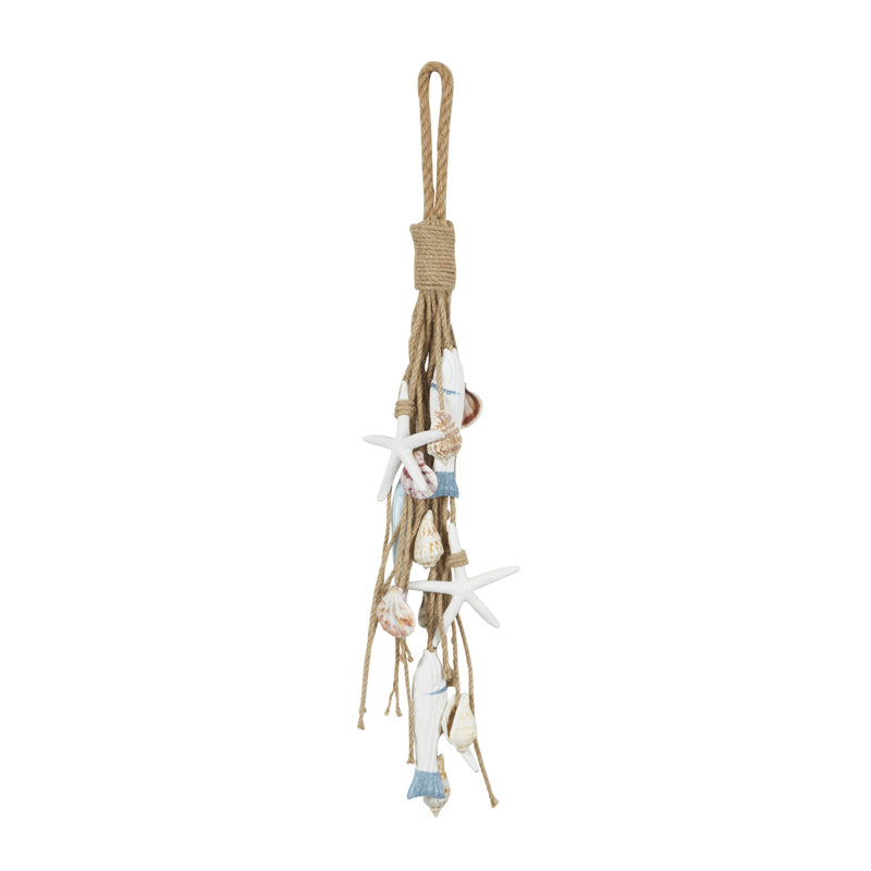 Décoration murale Louvine, H 21,75 po x l 4,7 po x P 2,35 po, Crème