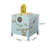Small Blue Painted Simple Wooden Accent Trunk