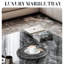 Guein Round Natural Marble Tray-323424105