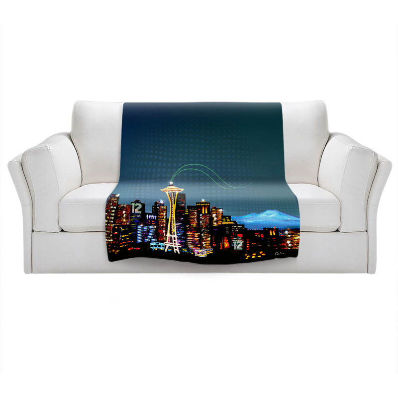 Hand Woven Throw Blanket, 51" x 60"