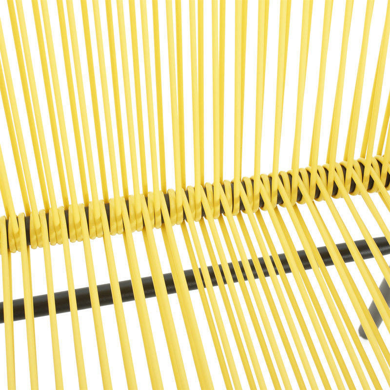 OUDOOR WICKER CHAIR, SET OF 2, Yellow