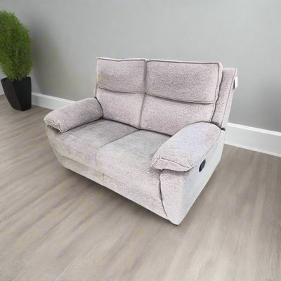 Berthony 2 Seater Chenille Reclining Sofa