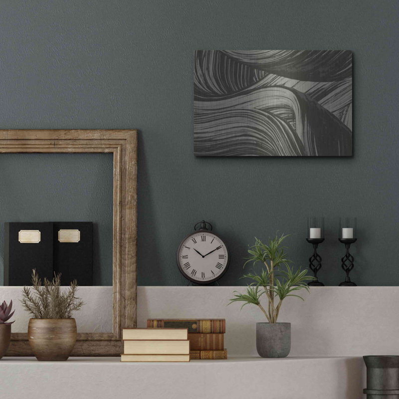 Wrought Studio ™ «Brushed 1» par Design Fabrikken, art mural en métal, MTL-14895, H 12 po x l 16 po