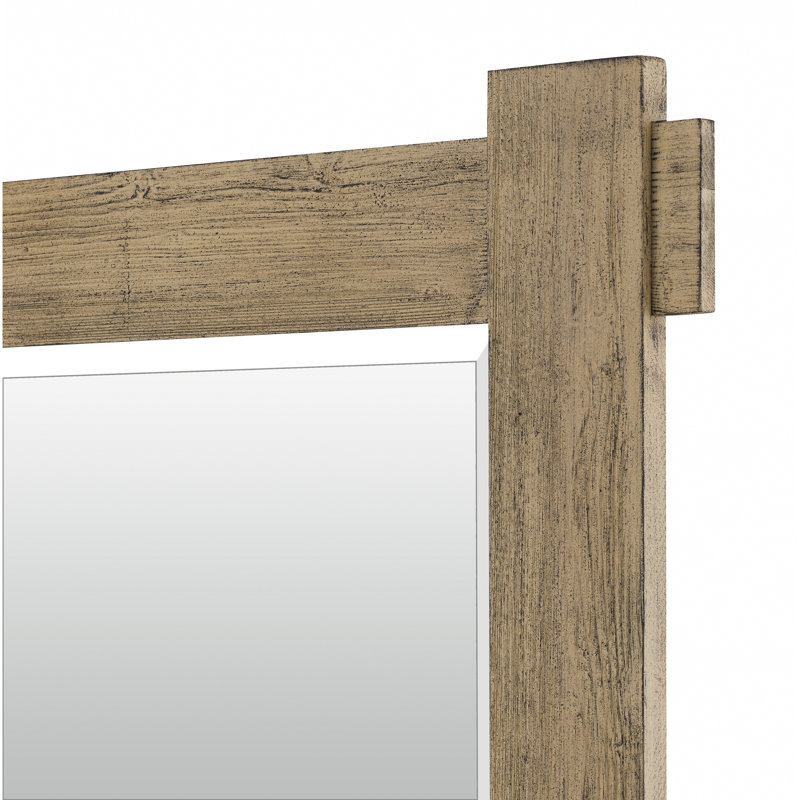 Thomasson Wood Flat Wall Mirror