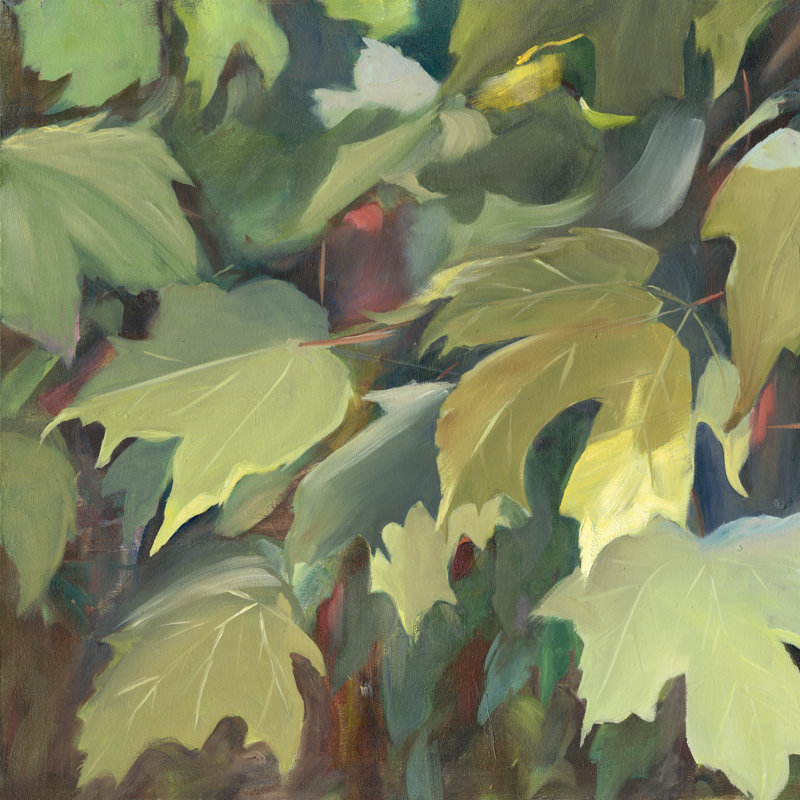 Leaf Array I by Sandra Iafrate - Wrapped Canvas Painting, 30cm H x 30cm W