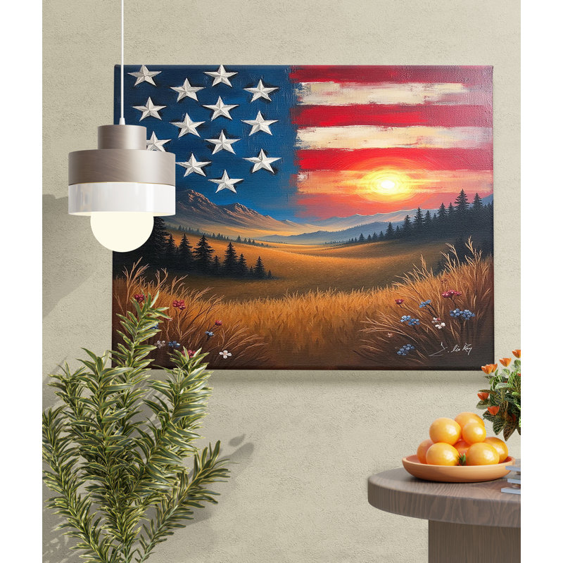 Freedom Canvas Print, 32" H x 48" W