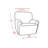 Polyester Box Cushion Recliner Slipcover-135821532